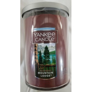 Yankee Candle MOUNTAIN LODGE Large 2-Wick Tumbler Jar Brown 22 oz Wax Boyfriend 609032760724  202403468075